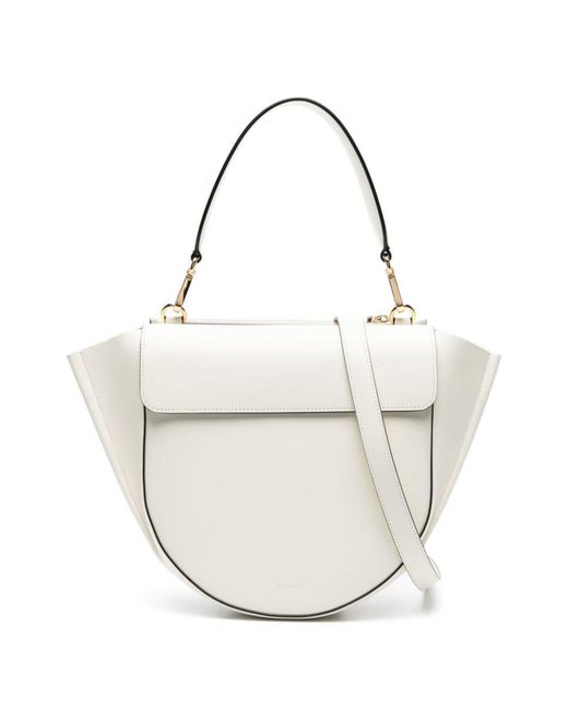 Wandler White Medium Hortensia Shoulder Bag
