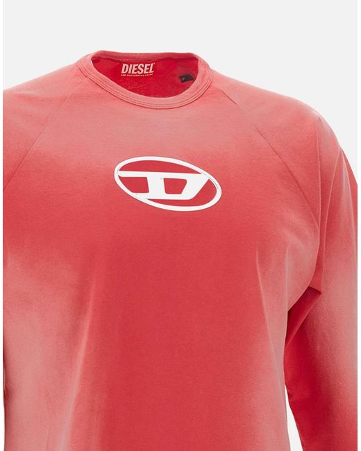 DIESEL Red T-Shirts And Polos for men