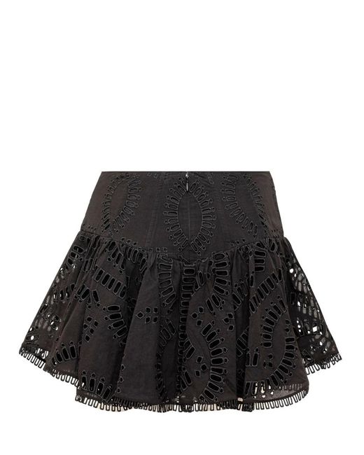 Charo Ruiz Black Favik Short Skirt