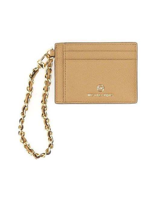 MICHAEL Michael Kors Mall Credit Card Holder in White | Lyst