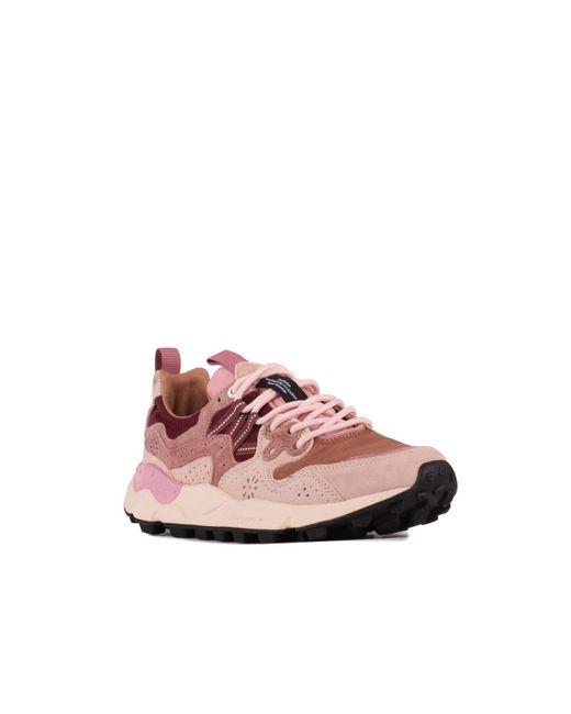 Flower Mountain Pink Yamano 3 Sneakers