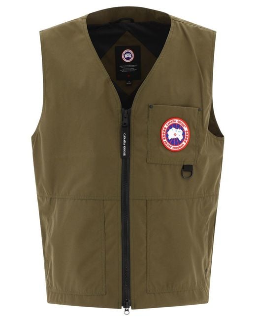 Canada Goose Green "Canmore" Vest Jacket for men
