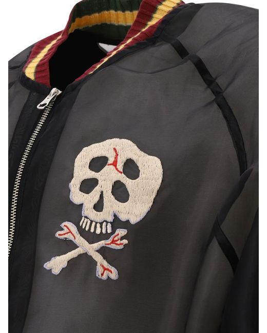 Kapital Black "Pearl Souvenir" Bomber Jacket for men
