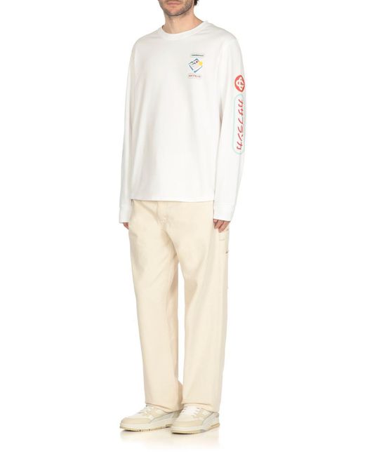 Casablanca White T-shirts And Polos for men