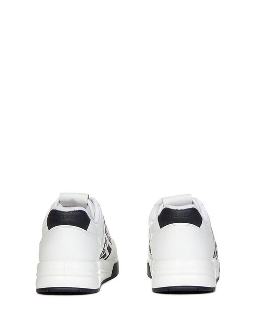 Bottega Veneta White G4 Leather Sneakers