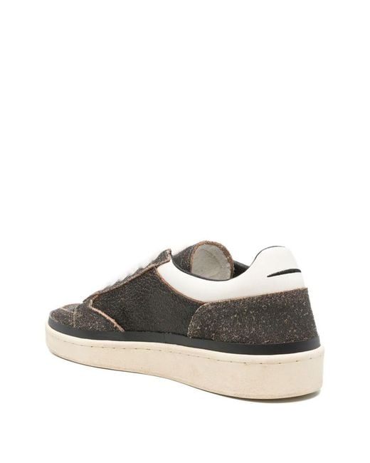 GHOUD VENICE Black Pads Brushed Low Sneakers for men