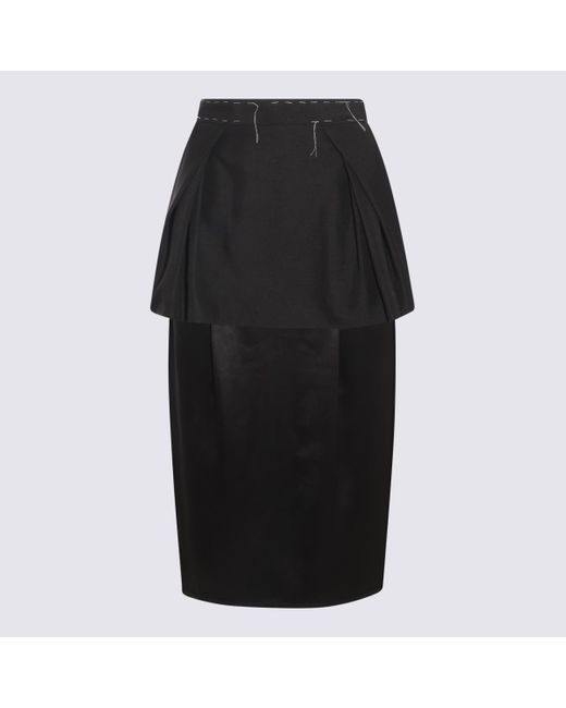 Maison Margiela Black Midi Skirt