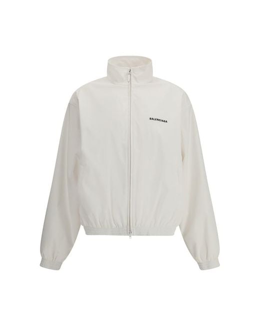 Balenciaga White Windbreaker Jacket