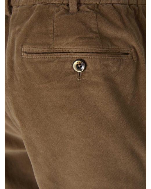 PT01 Brown Pana Chino Trousers for men