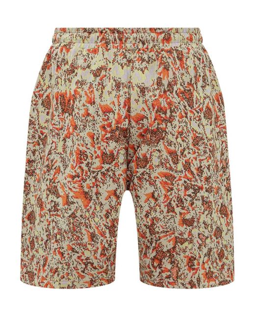 Ambush Orange Jacquard Shorts for men