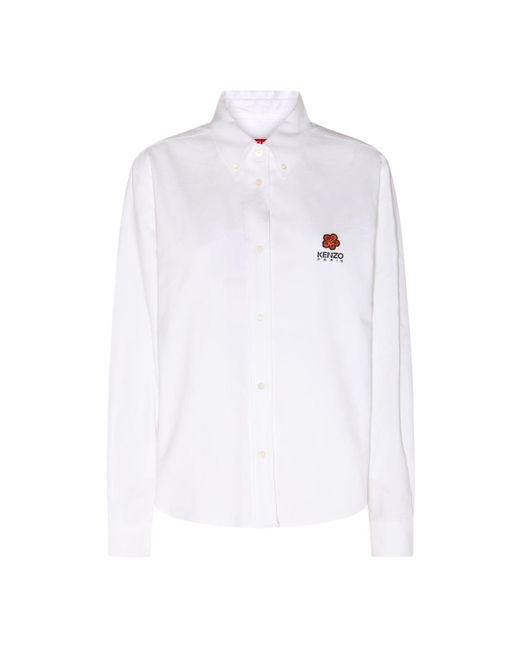 KENZO White Boke Flower Shirt
