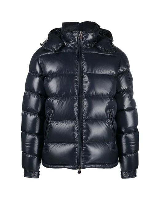 Moncler Blue Outerwears for men