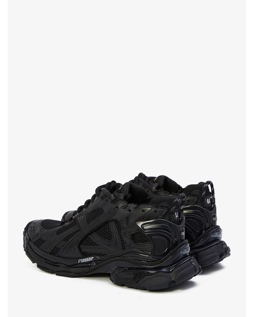 Balenciaga Black Raffia Lace Up Sneakers for men