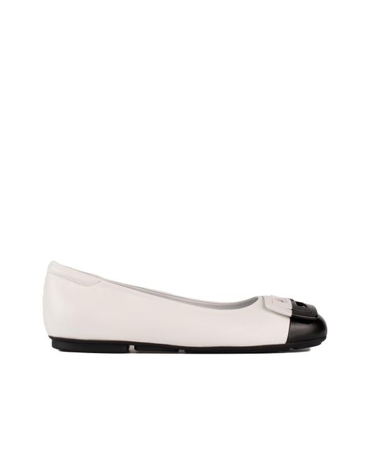Hogan White H661 Ballet Shoes