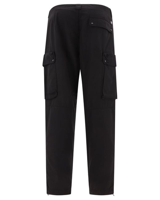 C P Company Black "Rip-Stop" Cargo Trousers for men