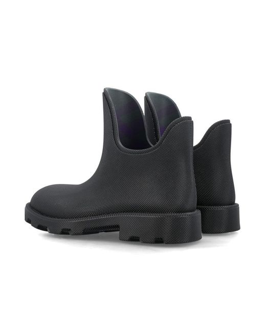 Burberry Black Ray Rubber Ankle Boots for men