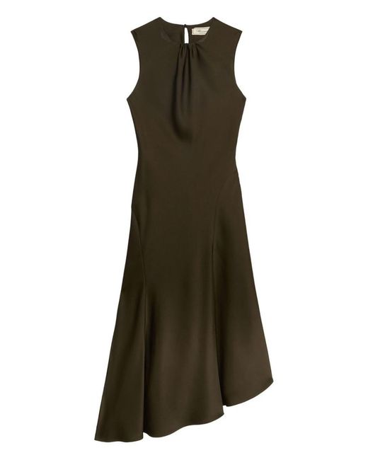 blumarine brown butterfly dress Brown Shimmer Long Sleeve Maxi Dress - All Dresses
