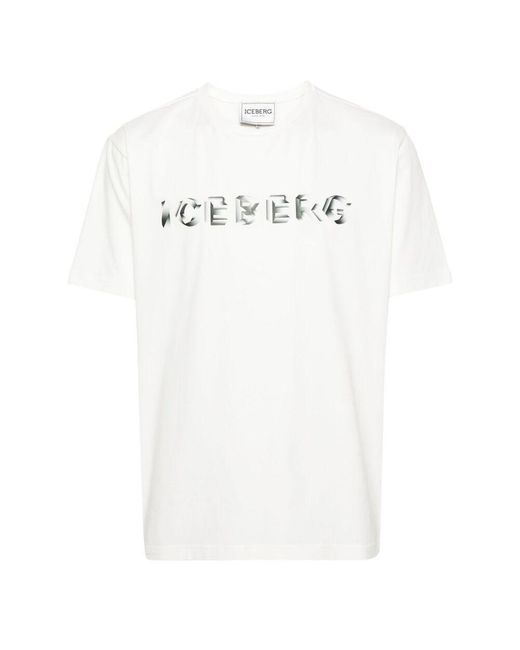 Iceberg White T-shirts for men