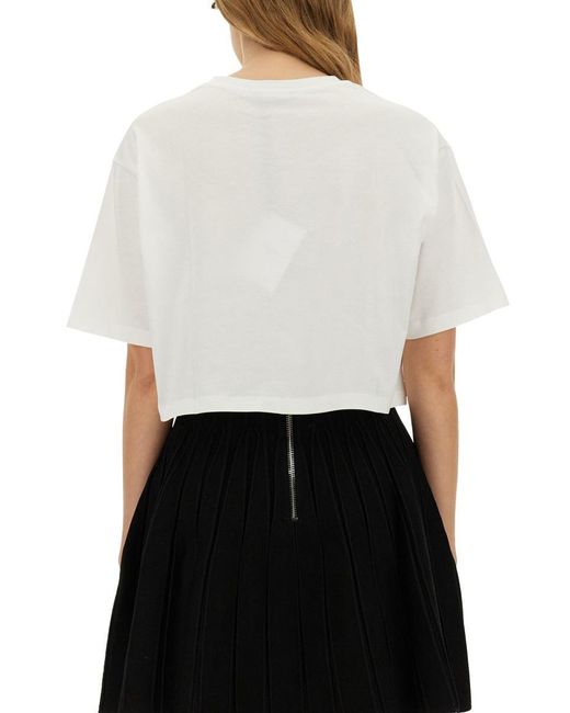 Balmain White T-Shirt With Logo