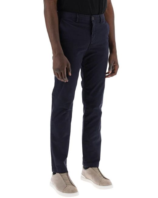 PS by Paul Smith Blue Cotton Stretch Chino Pants For for men