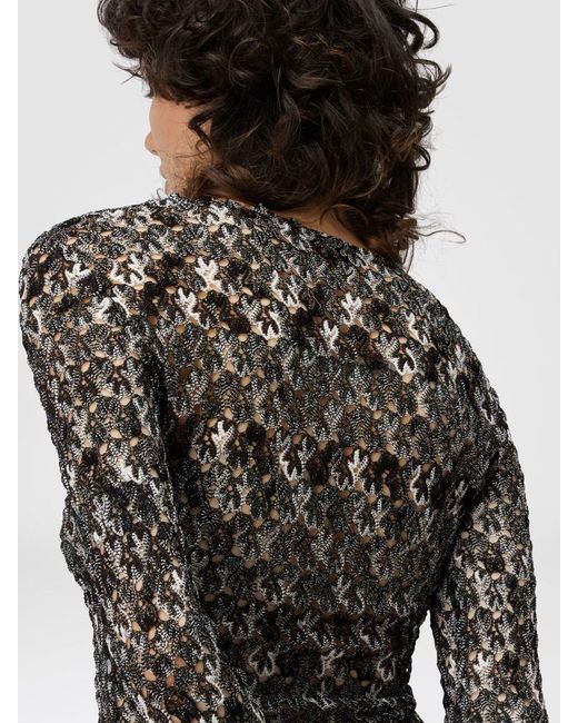 Missoni Black Slim Fit V-Neck Sweater
