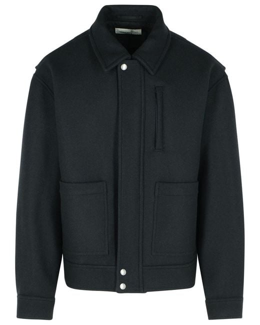 Dries Van Noten Black 'Veperny' Wool Blend Jacket for men