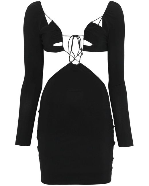 Amazuìn Black Azhar Mini Dress