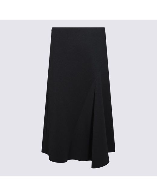 Brunello Cucinelli Black Dark Cotton Skirt