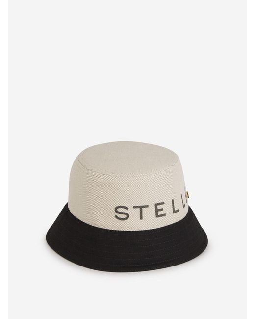 Stella McCartney White Monogram Bucket Hat