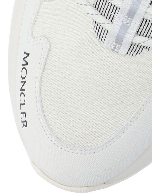 Moncler White Sneakers "monte Runner" for men