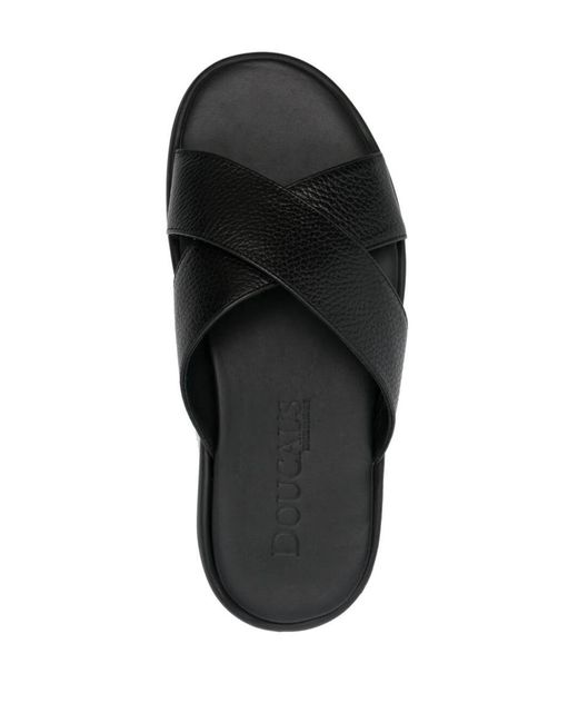 Doucal's Black Sandals Shoes for men