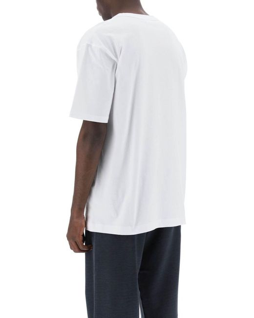 Dries Van Noten White Herr Oversized Classic T-Shirt for men