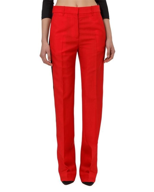 Calvin Klein Red 205W39Nyc Pants With Side Bands