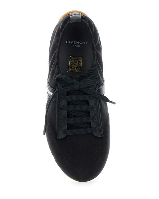 Givenchy Black Sneaker With Logo Lettering On The Side In Fabric Woman