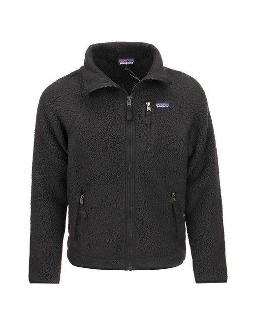 Patagonia Black Retro Pile - Fleece Jacket for men