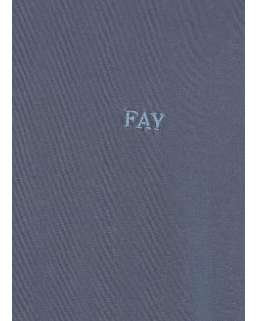 Fay T-shirts And Polos Blue for men