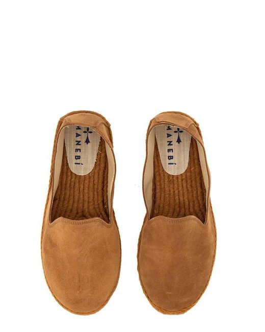 Manebí Brown Espadrille In Suede for men