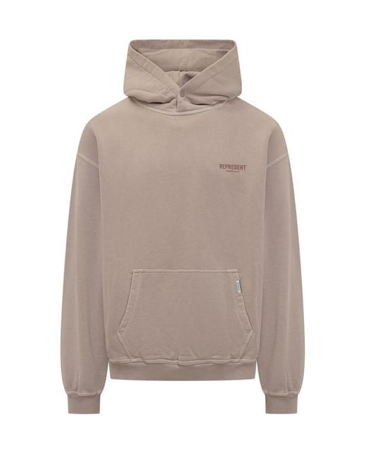 Represent Gray Hoodie With Logo for men