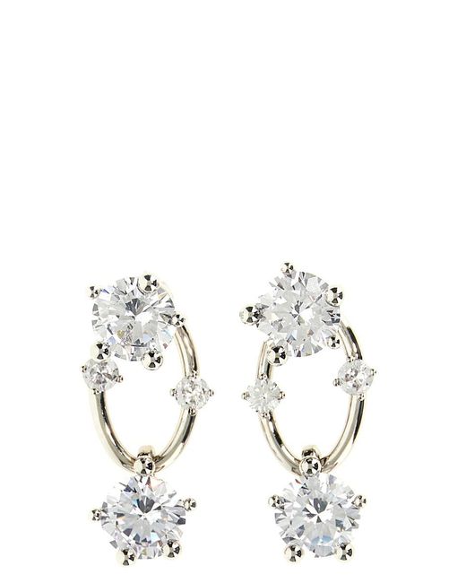 Panconesi White 'Diamanti Drop' Earrings