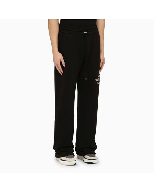 Amiri Black Jogging Trousers With Logo for men