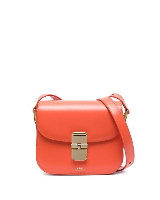 A.P.C. Red Mini Grace Shoulder Bag