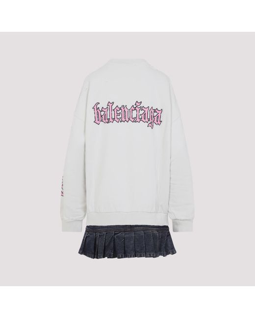 Balenciaga White Dress With A 'Vintage' Effect