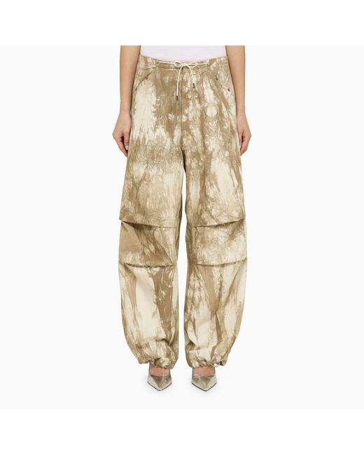 DARKPARK Natural Daisy Beige/white Wide Trousers