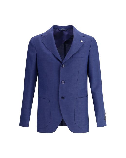 Gi Capri Blue Blazers E Vests for men