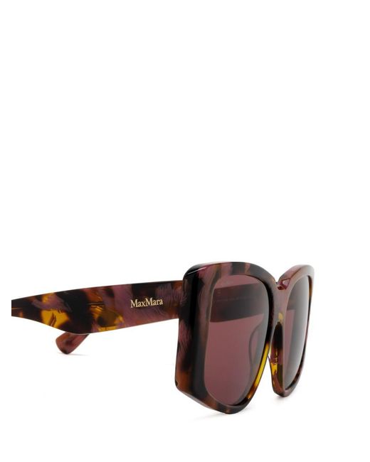 Max Mara Purple Plastic Sunglasses