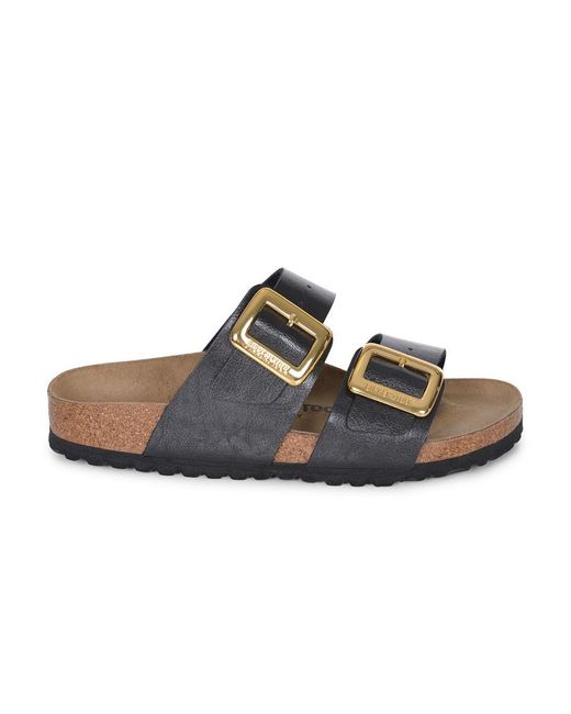 Birkenstock Black Slippers "arizona Big Buckle"