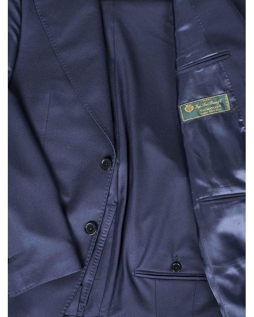 Franzese Collection Blue Franzese Napoli Stefano De Martino Model Suit for men
