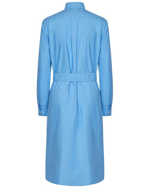 Polo Ralph Lauren Blue Midi Dress