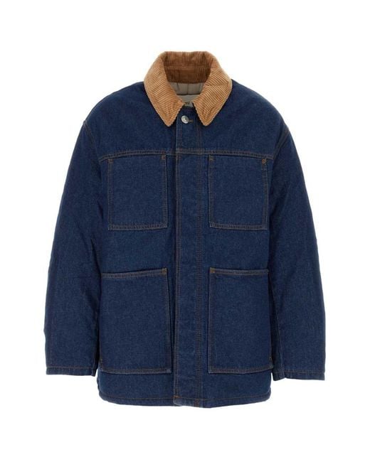 AMI Blue Jackets And Vests for men