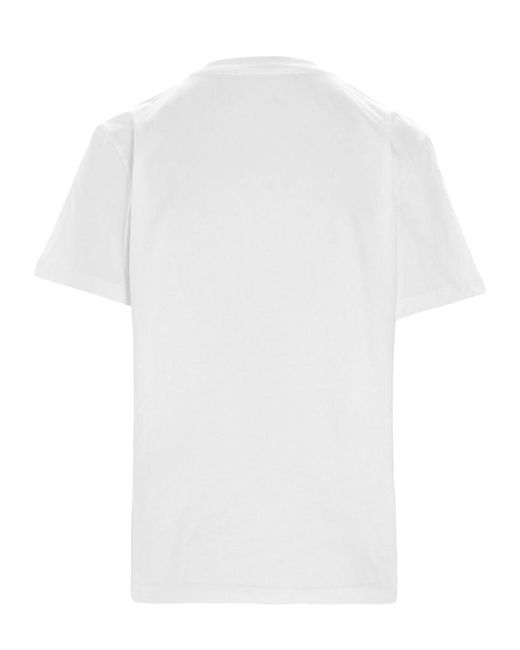 MSGM White Logo T-Shirt
